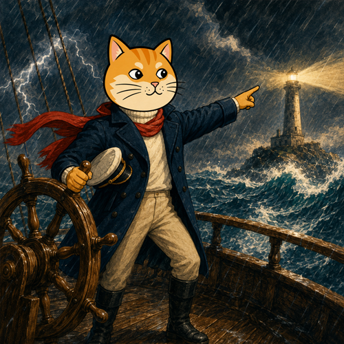DOGECAT steering through the storm